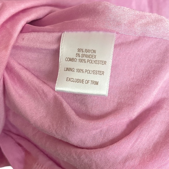 American Glamour Badgley Mischka Women’s Pink Sequin Blouse Size 2X - Picture 6 of 7